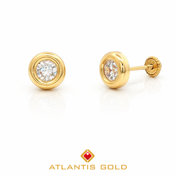 Cercei cu filet Elena din aur de 14k