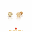 Cercei cu filet Dahlia din aur de 14k