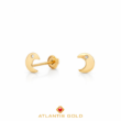 Cercei cu filet Lunette din aur de 14k