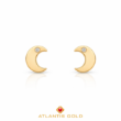 Cercei cu filet Lunette din aur de 14k