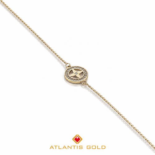 Brățară cu pietre zirconia Aria din aur de 14K