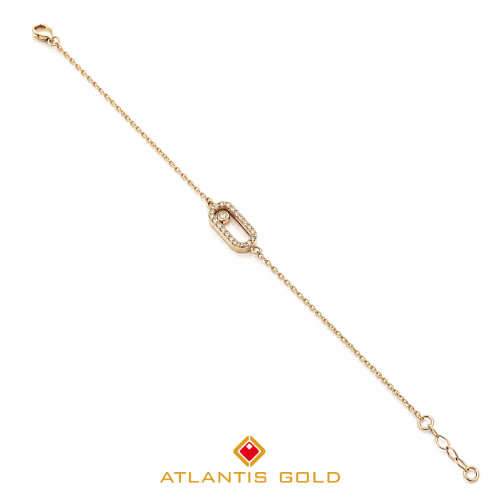 Brățară cu pietre zirconia Avani din aur de 14K