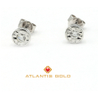 Cercei dama din aur de 18k cu diamant 63124