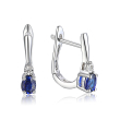 Cercei din aur alb de 18k  cu diamante 71471