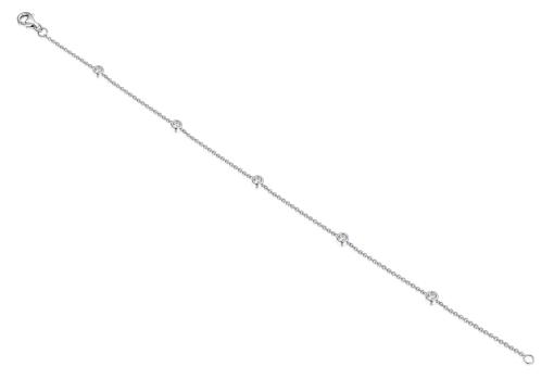 BRATARA DIN AUR ALB 18K CU DIAMANTE 72898