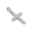 PANDANTIV DIN AUR ALB 18K CU DIAMANTE
