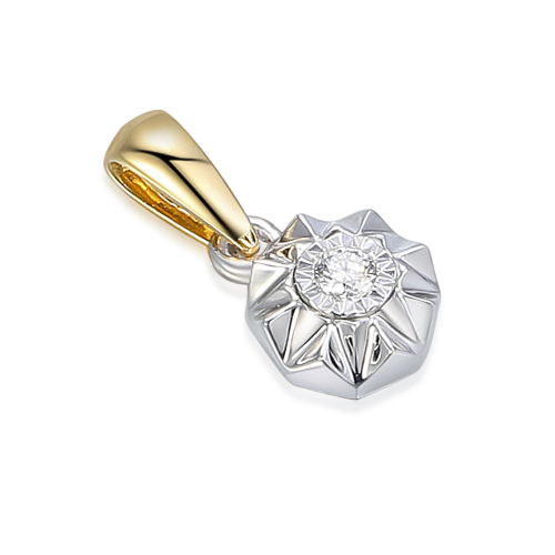 PANDANTIV DIN AUR 18K CU DIAMANT 72690